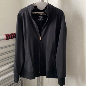 Cherokee iFlex Scrub Jacket, Black, Size Medium